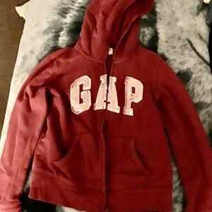 Here’s a maroon colored jacket.